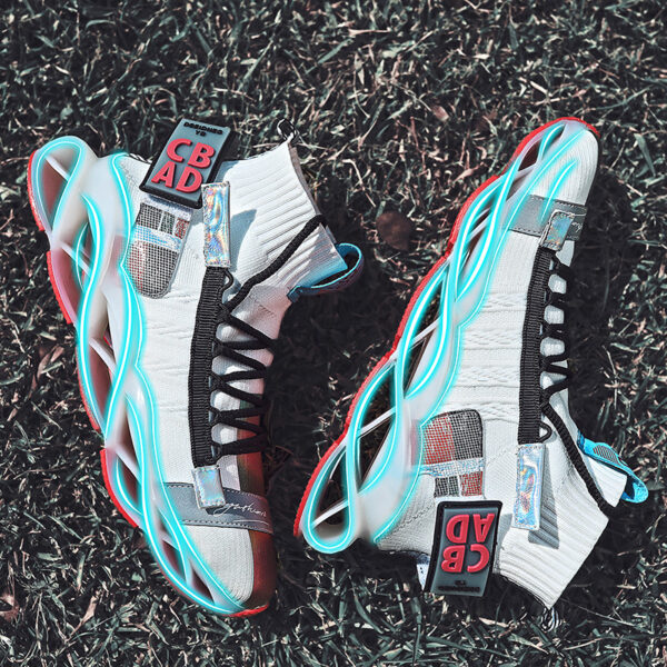 Good Quality Hollow Cushioning Damping Sport Shoes Mens Athletic Jogging Sneakers - Image 3