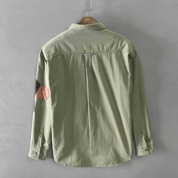 Men's Casual Long-sleeved Shirt Tooling Youth Jacket - Image 5