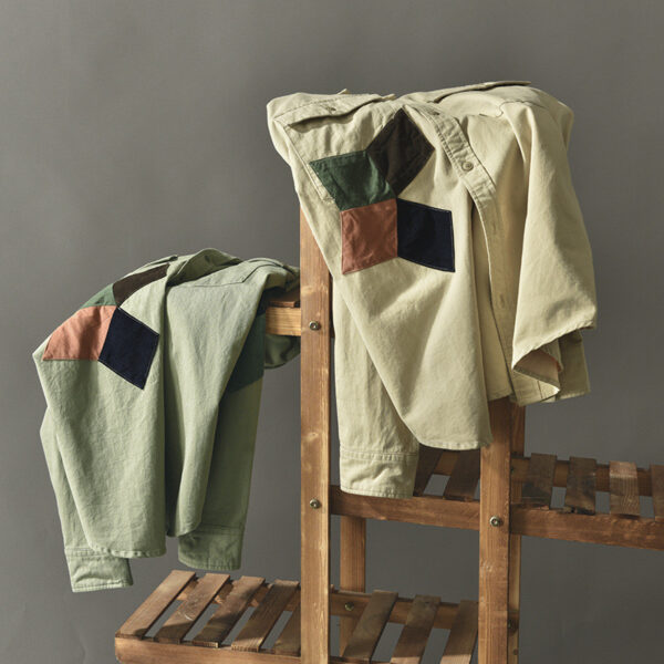 Men's Casual Long-sleeved Shirt Tooling Youth Jacket - Image 3