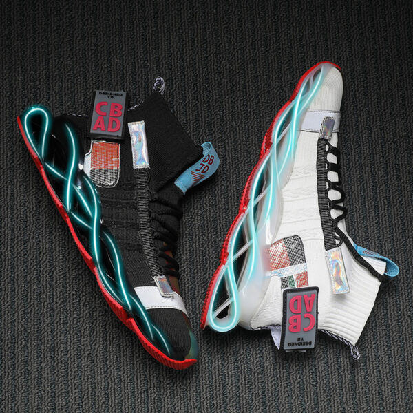 Good Quality Hollow Cushioning Damping Sport Shoes Mens Athletic Jogging Sneakers - Image 4