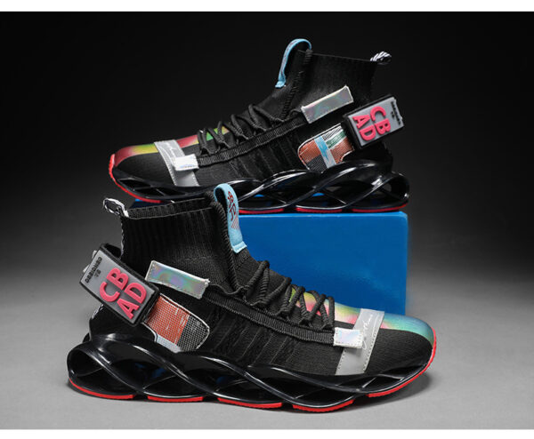 Good Quality Hollow Cushioning Damping Sport Shoes Mens Athletic Jogging Sneakers - Image 2