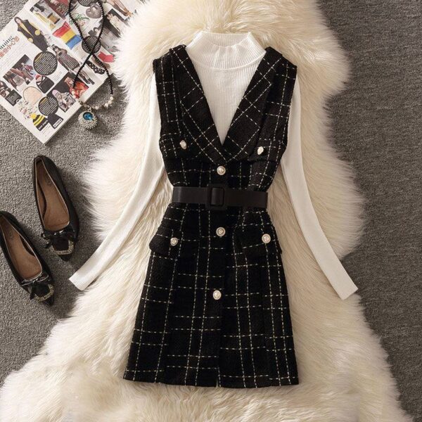 Women's Slim Knitted Bottoming Shirt Vest - Image 5
