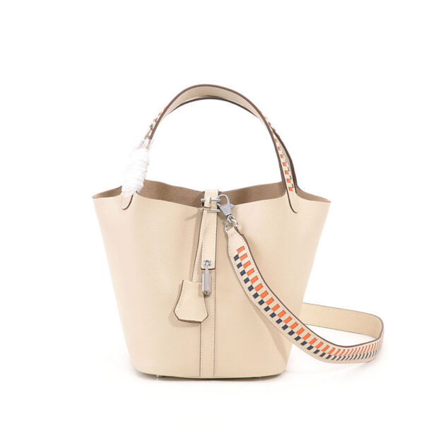 Women's Bucket Top Layer Leather Hand-held One Shoulder - Image 8